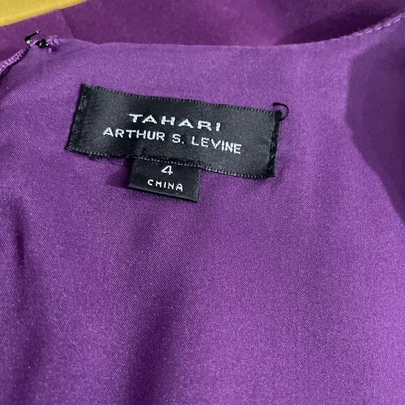 Tahari A.S. Levine Womens Dress Color Block Design Office to Evening Size 4 - Picture 8 of 9